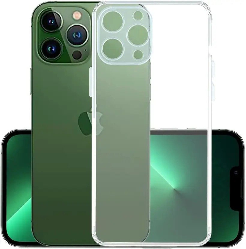 Apple iPhone 13 Pro Max(6.7) (Transparent, Flexible, Silicon, Pack of: 1)