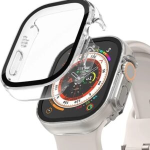 RUPELIK Screen Guard for Smart watch for iWatch 49mm Case Of Watch Series 8 ,Ultra With Bumper Case Cover (Pack of 1)