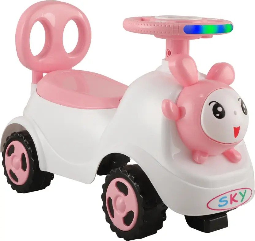 JoyRide Bunny Rideon SKY Rider | Rider for Kids | Boys | Girls Rideons & Wagons Non Battery Operated Ride On (Pink)