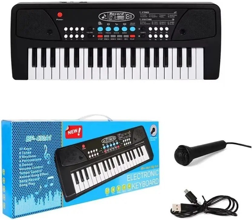 gallery 37 Key Piano Keyboard Toy for Kids with Mic Dc Power Option Recording Charger not Included Best Birthday Gift for Boys and Girls 2019 Latest Model (Multicolor)