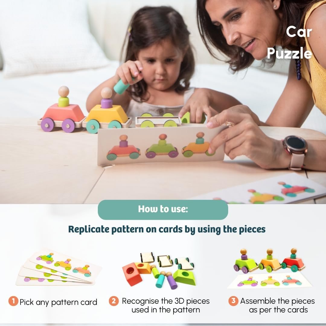 Curious Cub Montessori Learning Wooden Baby Toys | Box 14: 2.9+ Yrs | Problem Solving, Measuring Skill Children Toys | Montessori Toys for 2+ Year Old | Fine Motor & Memory Skills | Baby Gift Set - Image 4